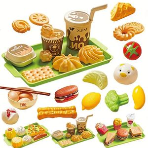 Kids Mini Kitchen Toy prétend jouer des accessoires miniatures de biscuits à la nourriture simulée pour les enfants 240407