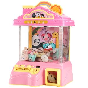 Enfants Mini distributeur automatique attraper la poupée Machine de jeu jouets maison monnayeur électronique griffe receveur jouet pour les enfants gratuit par mer YT199504