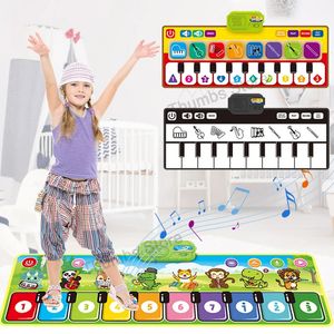 Kid musical piano mat pour tout-petit du sol de planche de planche de dance des enfants jouant des instruments de musique baby mat