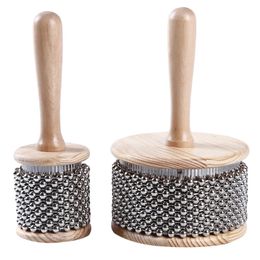 Enfants jouet Musical en bois Cabasa Percussion bande étudiant enfants enfant Instrument main Shaker cadeau 240124