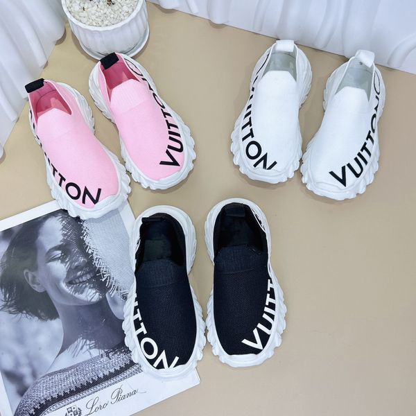 Nom des enfants Chaussures de marque Classic Sneaker Fashion Kid Designer Shoes garçons filles chaussures décontractées Nom Brand【code：L】LV