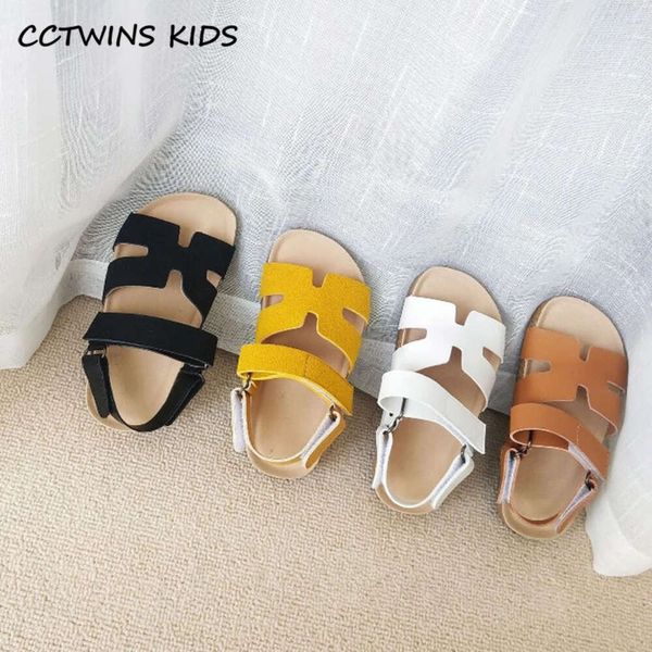 Kids New Summer Boys Girls Fashion Beach Sandals Enfants rétro Flats Soft Sole Sole Brand Brand Hoop Loop Toddlers Baby Shoes L2405