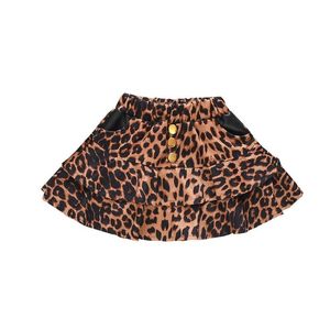 Enfants nouveau-né bébé filles jupe vêtements enfant en bas âge enfants léopard PU jupes Mini jupes printemps hiver infantile filles surjupe pour 0-4T