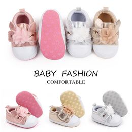Kids Nouveau-né bébé chaussures pour tout-petits garçons First Walkers Chaussures Infants Soft Bottom Anti-Skid Prewalker Sneakers 0-18 mois