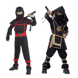 Kids Ninja kostuums Halloween Party Boys Girls Warrior Stealth Children Cosplay Assassin Costume Children's Day Gifts227L