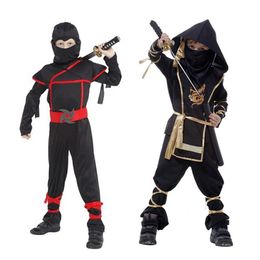 Enfants Ninja Costumes Halloween Party Garçons Filles Guerrier Furtif Enfants Cosplay Assassin Costume Fête Des Enfants Gifts273T