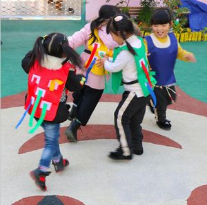 Kids Outdoor Game Parental Kindergarten Catch Tail Vest Toy Child Training Equipment Toy For Children Family