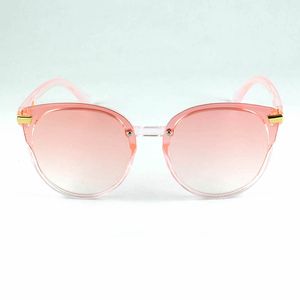 Kinderen over maat Cat Eye Sunglasses Lovely Fashion Bril Simple Clean Frame Cover Oversize Mirror Lenzen Fix per klinknagel