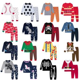 Kids Pyjama Set jongens Pyjamas Boy Pyjamas Child Dinosaur Sleepwear Toddler Girls Unicorn Pyjamas PJS Winter Christmas Pijama's 240507