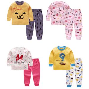 Kids Pyjama's Jongens Meisjes Katoenen Kleding Broek Set Cartoon Nachtkleding Kinderen Pyjama Toddler Baby Outfits Child Pajama G1023