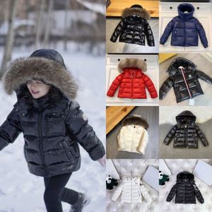 Kinderparka's Donsjassen Jongens Meisjesjassen Baby Designerkleding Kind Winter Warm Capuchon Kinderen luxe merkkleding Jeugd Dik Outwears Outf v4eY#