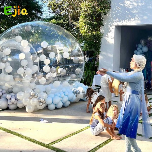 Globos de fiesta para niños, casa divertida, gigante, transparente, inflable, de cristal, cúpula de iglú, tienda de campaña, globos de burbujas inflables transparentes, casa