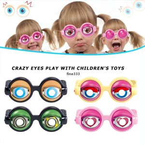 Kids Party Favor Funny Pranks Lunettes Crazy Eyes Toy Supplies pour cadeau d'anniversaire Jouets de nouveauté en plastique