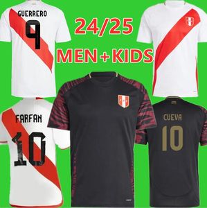 Kids Peru voetbalshirts 2024 Copa America Home Away voetbalshirt Peruana Nationaal team Pineau Cuevas Solano Pizarro Abram Aquino Guerrero Cubillas 998
