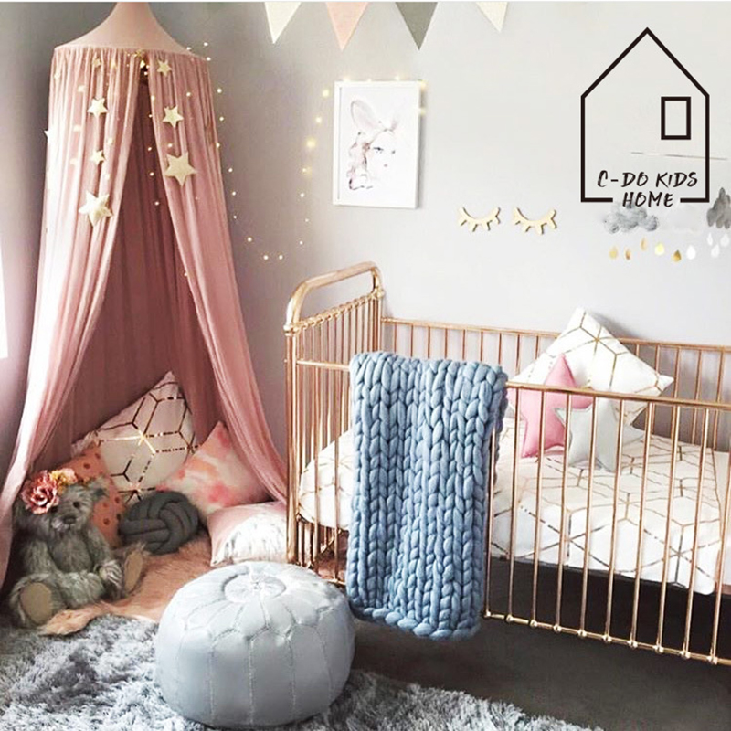 kids Play House Tents Canopy Bed Curtain Baby Hanging Tent Crib Children Room Decor Round Hung Dome Mosquito Net Bed