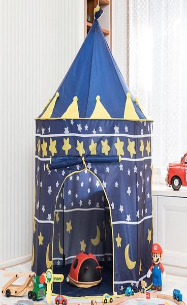 Tente de jeu pour enfants tente de piscine à balles Prince039s château de princesse Portable intérieur extérieur tentes de jeu pour bébé maison cabane pour enfants jouets LJ20095272367