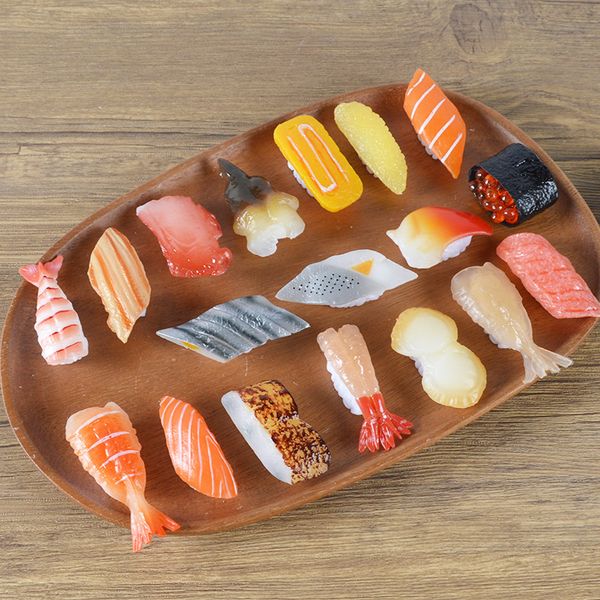Enfants jouant maison jouets Cuisine jouer nourriture Simulation Cuisine japonaise Mini Sushi saumon modèles cuisines décorations semblant accessoires décoratifs jouet de cuisine