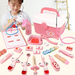 Enfants Pretend Play Doctor Set Kit Jeu de Rôle Classique Jouets Simulation Pour Enfants Garçons Et Filles Intéressant Médical Thème Jouets 210312