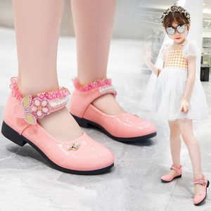 Chaussures de princesse pour enfants bébé chaussures pour tout-petits-en-bassolaires filles enfants chaussures simples tailles 26-36 o0oe #