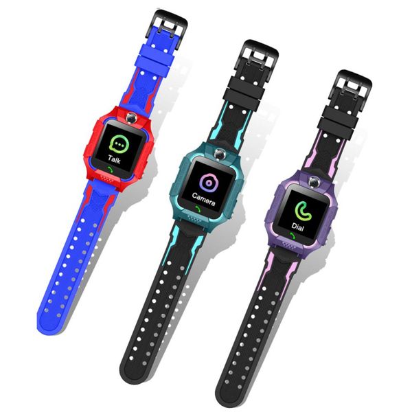 Niños Q19 Reloj inteligente Llamada telefónica Relojes para estudiantes Niño Chat de voz niñas SOS hablando Z6 6to Regalo para niños para IOS Teléfono inteligente Android no resistente al agua