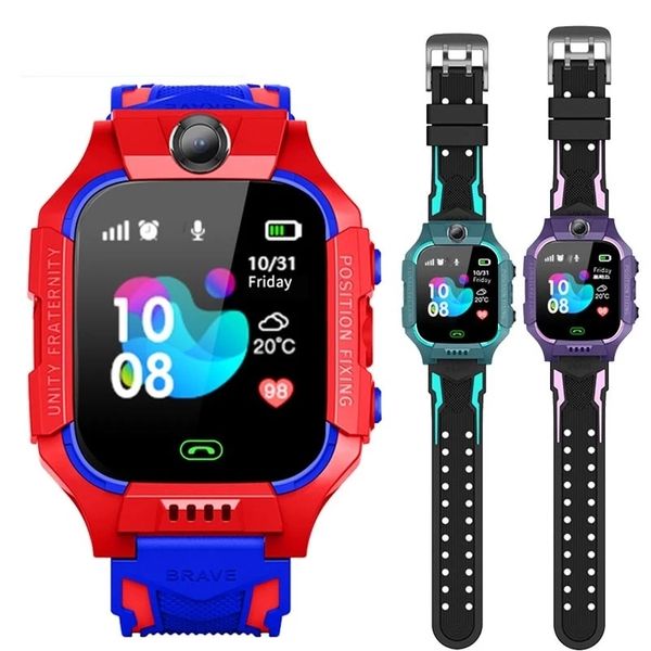 Enfants Q19 montre intelligente appel téléphonique étudiant montres garçon voix Chat filles SOS parlant Z6 6ème cadeau pour enfants pour IOS Android Smartphone