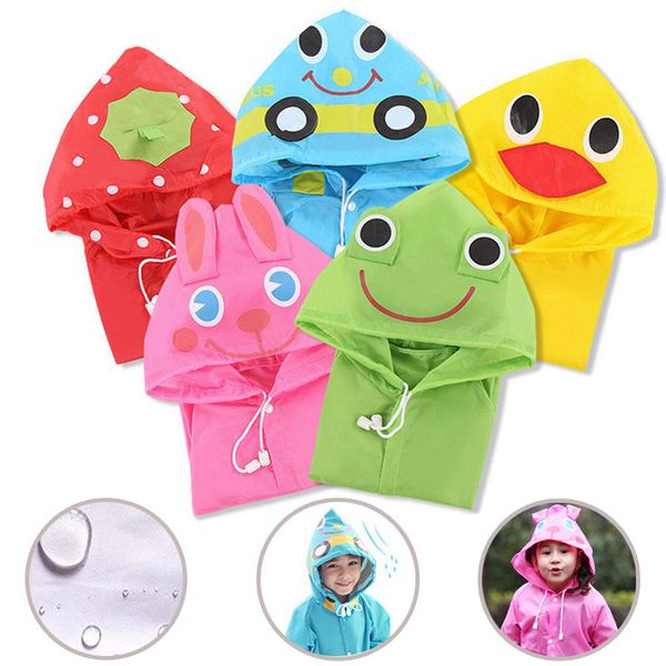 Chubasquero para niños Estilo animal Chubasquero impermeable para niños Ropa impermeable Unisex Dibujos animados para niños Chubasqueros UD88