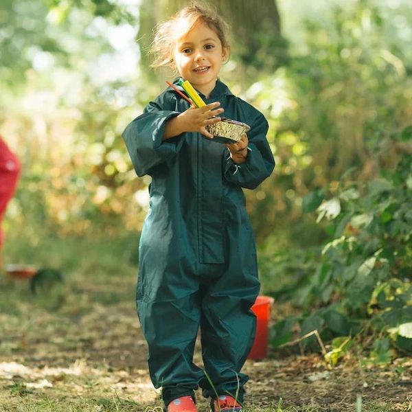 Trajes de lluvia para niños Charco Bebé Chubasquero de una pieza Impermeable Transpirable Al aire libre Niños Ropa impermeable Niñas en general Ventilación delgada 240328