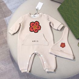 kinderen baby romper designer kleding peuter baby's bodysuit beren pasgeboren set mode kinderen kleding bedrukte jumpsuits met lange mouwen jongens meisjes ropa kind outfit