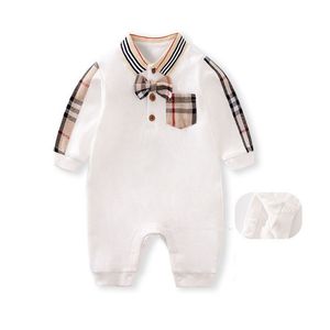 Kinderen romper baby romper kleding baby rompers designer kleding katoenen stropdas jumpsuits sets