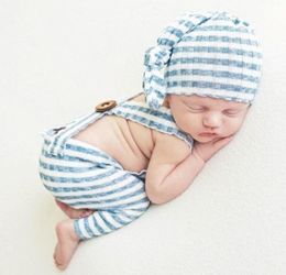 Barboteuse pour enfants, chapeau avec nœud à la mode, casquette en coton à rayures, accessoires d'été pour nouveau-né, pour filles et garçons, nourrissons, 1121013
