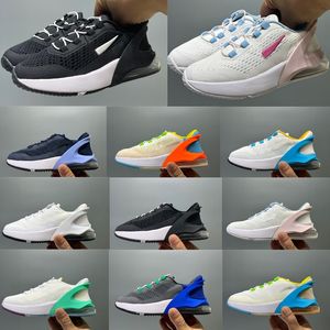 Zapatillas para correr para niños 270 zapatillas de deporte para niños pequeños, zapatillas de deporte para niños y niñas, zapatillas deportivas para niños, color negro, blanco, para bebés, jóvenes, bebés bajos, niños pequeños azules