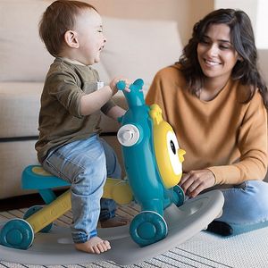 Jouets à chevaucher pour enfants quatre en un marcheur bébé marcheur chariot curseur 3 roues enfants Scooter Balance vélo cadeaux d'anniversaire garçon fille