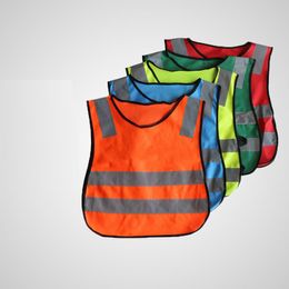 Enfants vêtements de sécurité étudiant gilet réfléchissant enfants gilets de preuve haute visibilité avertissement Patchwork gilet articles divers ménagers