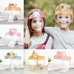 Kids Safety Face Shield Bescherming Gezicht Schild Duidelijk Masker voor kinderen Volledige Gezicht isolatie Voorkom spatten Veiligheid Transparant HHA1429