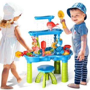 Table à eau de sable pour enfants Jouages de plage de plage en plein air Bunker Set Summer Beach Children Diy Parent-Child Interactive Toy 240419