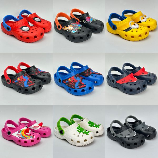 Kids Sandals Designer Cross-Tie Classic Clog Sandal Slide Slippers Boys Girls Children Platform Plateforme Slide Clogs Cros Bayaband Toddler Slip-On Sliders Shoe