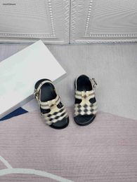 kinderen sandalen meisje slippers gradiënt geruite patroon kind casual schoenen doos verpakking kindergrootte 26-35 juni25