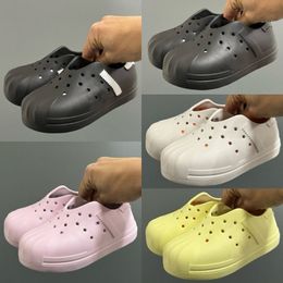 Sandales pour enfants Superstars en bas âge pour garçons Chaussures filles enfants pour jeunes baskets enroises noir blanc jaune rose rose gris taille 24-35 a5fn #