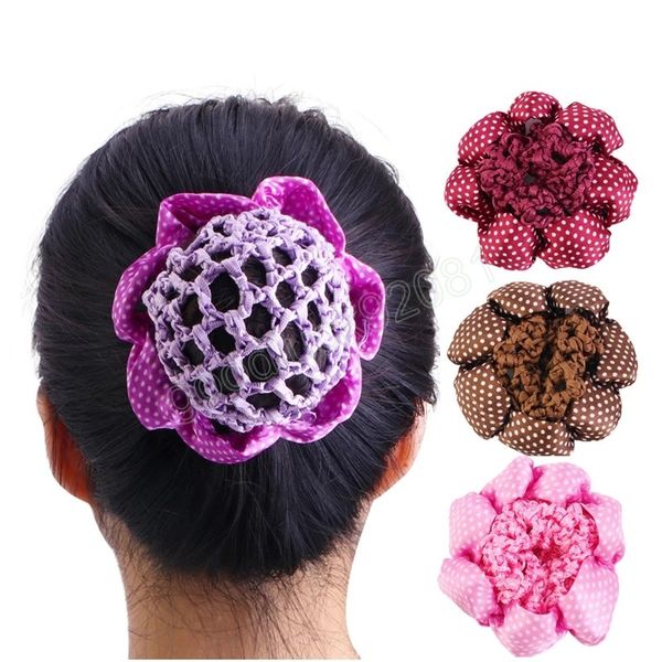 Filet à cheveux en satin pour enfants, couvre-chignon pour filles, Snood, sommeil, danse, patinage, Crochet, décor, cadeau, Style de cheveux, Accessoires pour cheveux