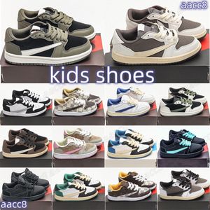 chaussures pour enfants Jumpman 1s baskets de sport hautes chaussures de sport décontractées pour enfants en plein air J1 surpiqûres co marque style taille 24-37,5 HJCIT3Ce #