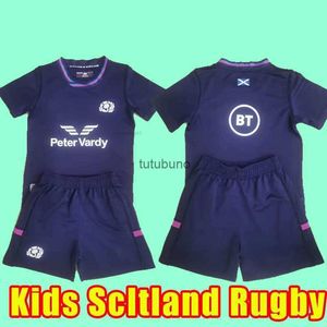 Kids Scotland 2022 Rugby Jersrys Home Team National Scotland Polo T-shirt Rugby Jersey Mens Shirts 2021 New World Cup Sevens Training Child Kits Full Kits Set