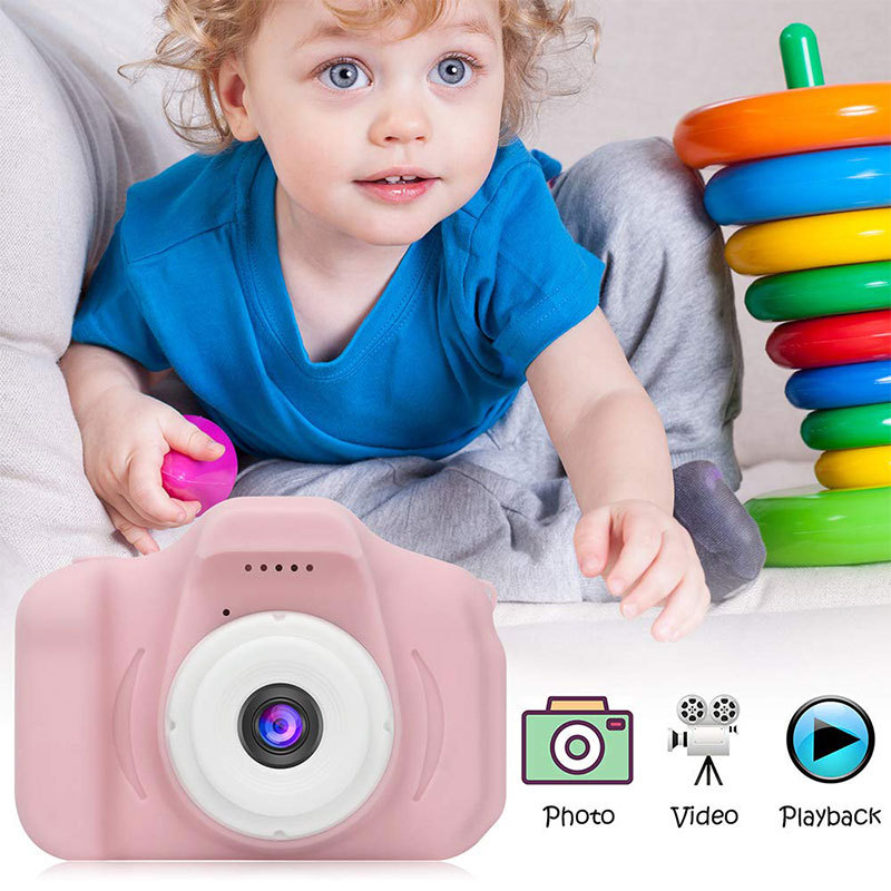 Kinder-Selfie-Kamera, Kinder-Digitalkamera für Jungen und Mädchen, Kinder-Action-Kamera, Kleinkind-Videorecorder, 2 Zoll, 1080P, Geburtstagsgeschenke, Kinderspielzeug