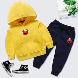 Kinderen Sets Childrens Clothing Sports Baby Boys Girls Clothing Sets Hooded Sweater Sports Pak 90-140 K1QX#