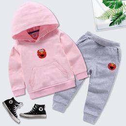 Kinderen Sets Childrens Clothing Sports Baby Boys Girls Clothing Sets Hooded Sweater Sports Suit 90-140 Z6JX#