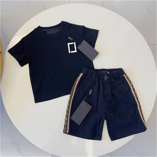 Camiseta para niños Camiseta y pantalón niños Algodón doble G Bi para niñas Traje de verano Sport 2-9 años Diseñador Camiseta Pantalización Set de marca 2 piezas F6 F6