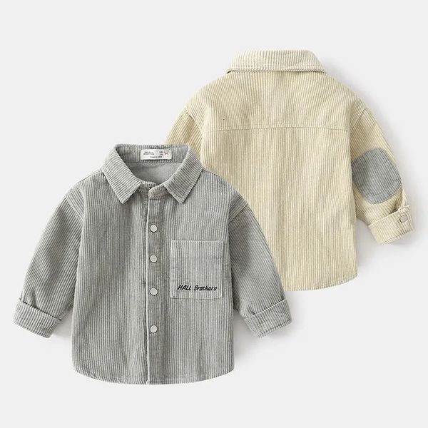 Chemises enfants 2-6 ans bébé garçons chemises à manches longues enfants enfants printemps automne vêtements bébé velours côtelé haut vêtements chemise pour garçon enfant 230321