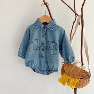 Enfants Chemises Boutique Infant Enfants Manches Longues Combinaisons Nouveau-Né Bodys Bébé Printemps Automne Toddler Combinaisons Enfants Costumes Bébé Fille x0728