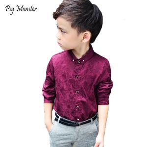 Enfants Chemises Garçons Blouses Chemises Habillées Garçons À Manches Longues Enfants Chemise Bébé Enfants Vêtements De Mariage Garçons Robe Formelle Chemises Garçons Tops 230410