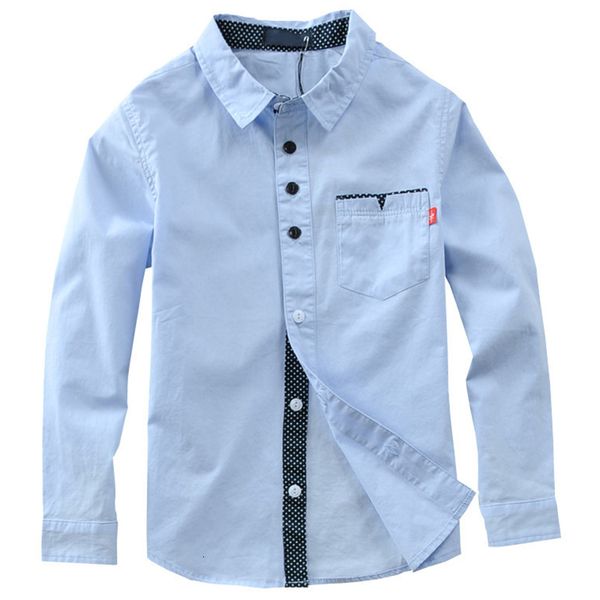Camisas para niños Niños Niños Ropa de algodón sólido para ropa de marca Niño Top Fashion Boy Blusa de manga larga 230818
