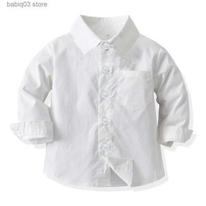 Chemises pour enfants Chemise pour enfants 2023 Printemps Cardigan à manches longues Top Robe formelle Nouvelle robe sortante T230720